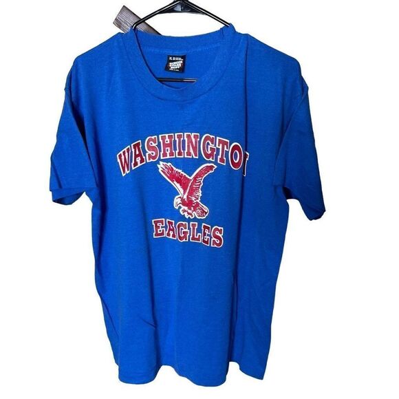 VTG 80s EWU Eagles T Shirt XL - Picture 1 of 4